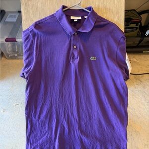 Lacoste Men's Purple Polo Shirt Size 7 (XXL)